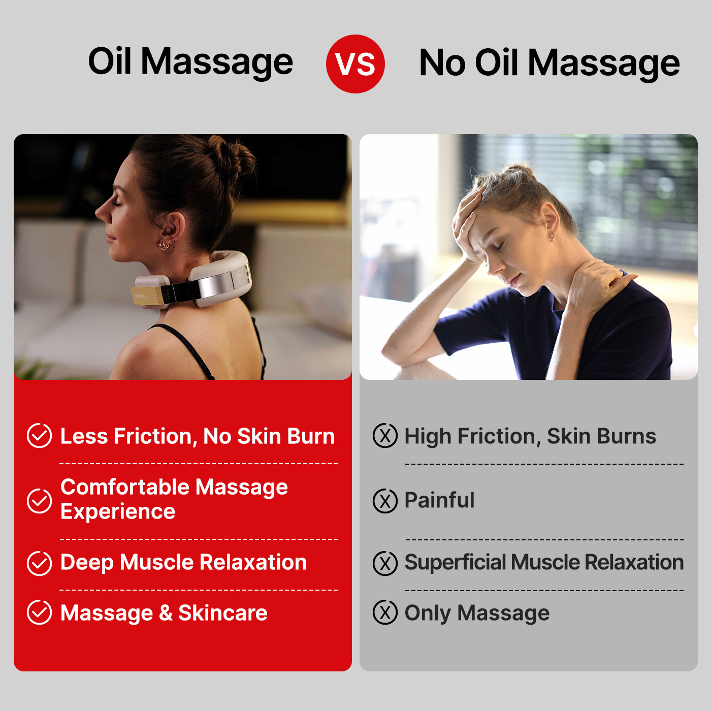MOZA AI RoboHands Massage Oil, Pain Relief Deep Tissue Massage for Neck, Shoulder, Arm, Legs, 0.3OZ