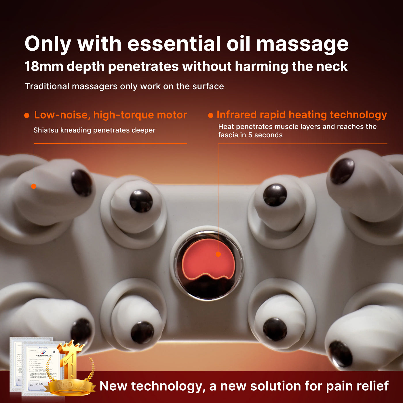 MOZA AI RoboHands Nackenmassagegerät 