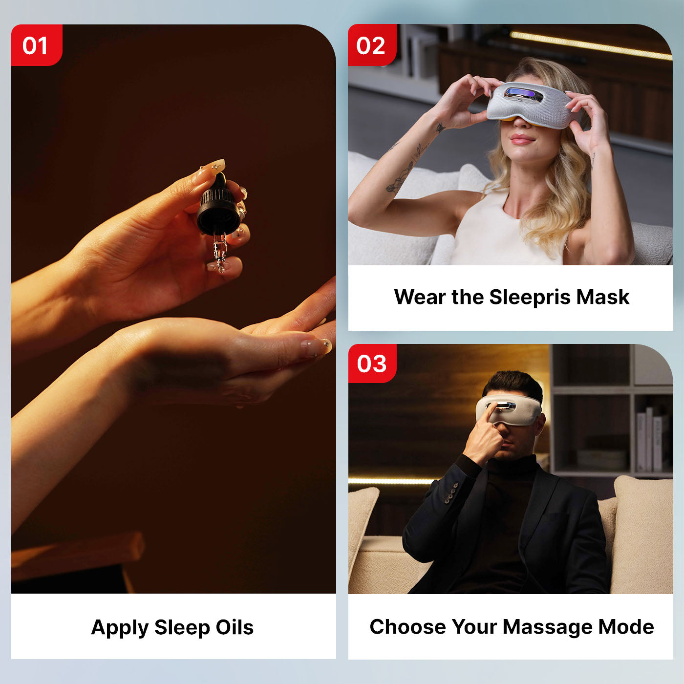 MOZA Portable Eye Massager for Relax and Tension Relief